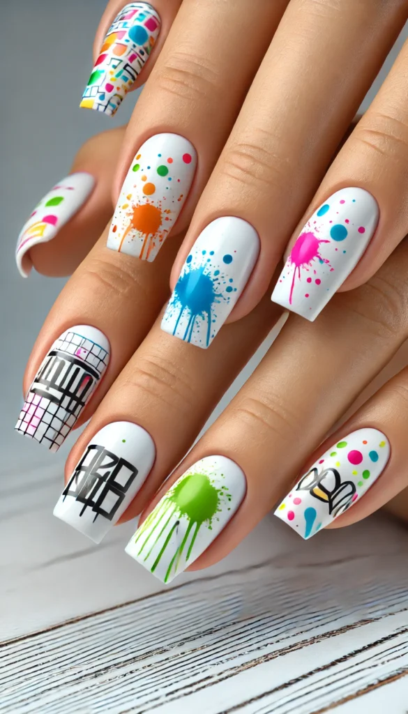 12. Graffiti Nails 12. Graffiti Nails