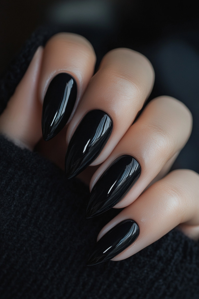 17 Bold Black Nail Ideas for Instant Glam 1 image 19