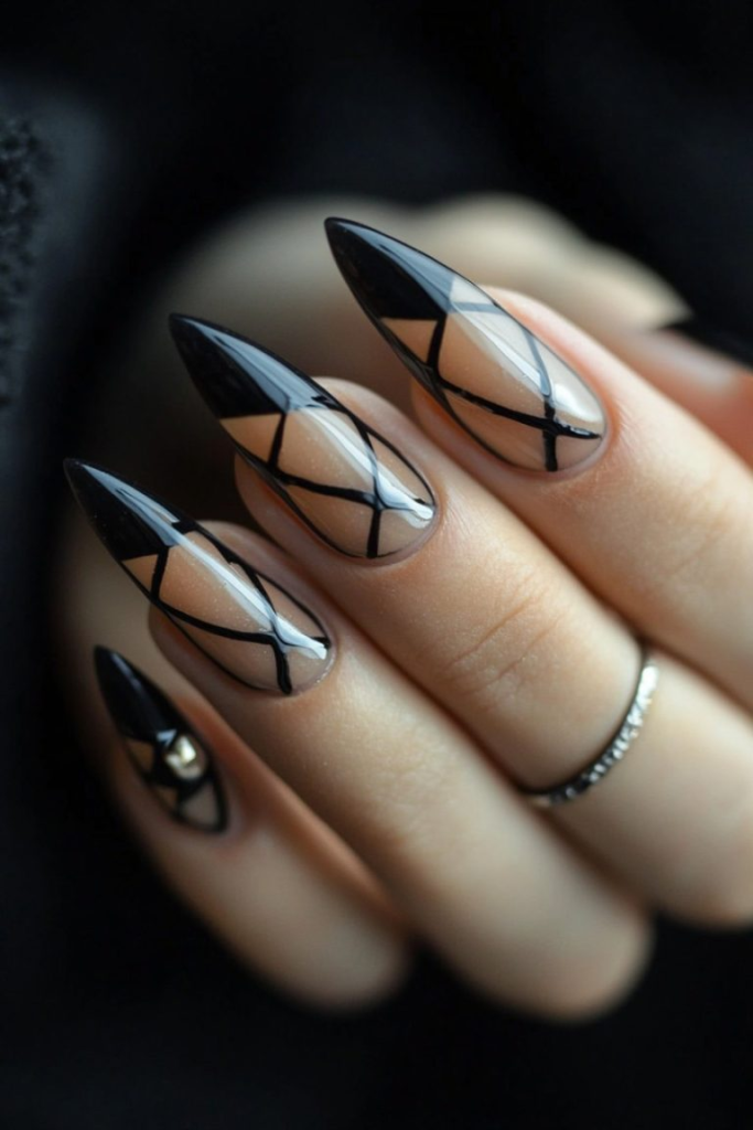 17 Bold Black Nail Ideas for Instant Glam 7 image 25