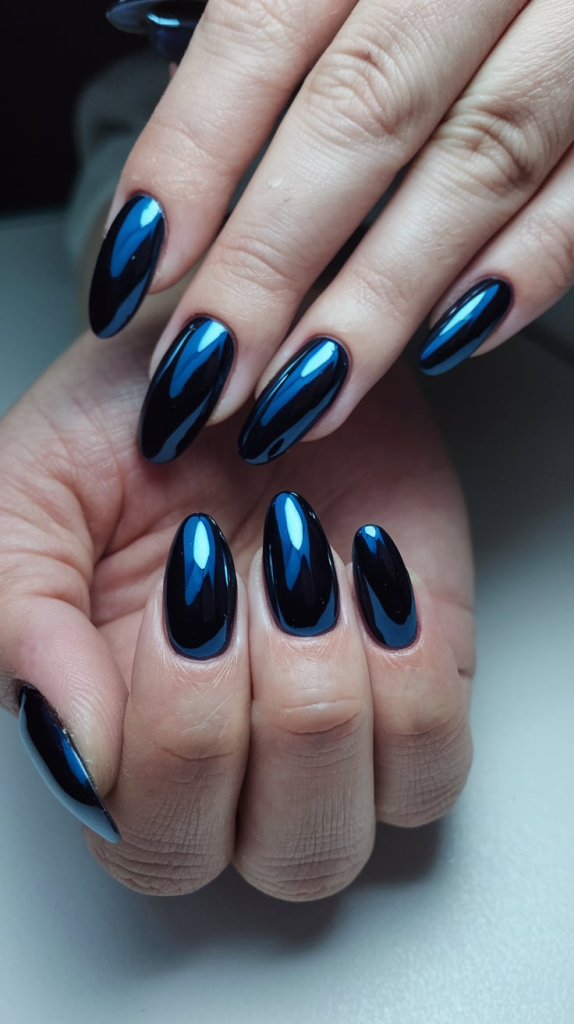Blue Chrome Nails for a Sleek Look Try These Trendy Styles 3 image 3