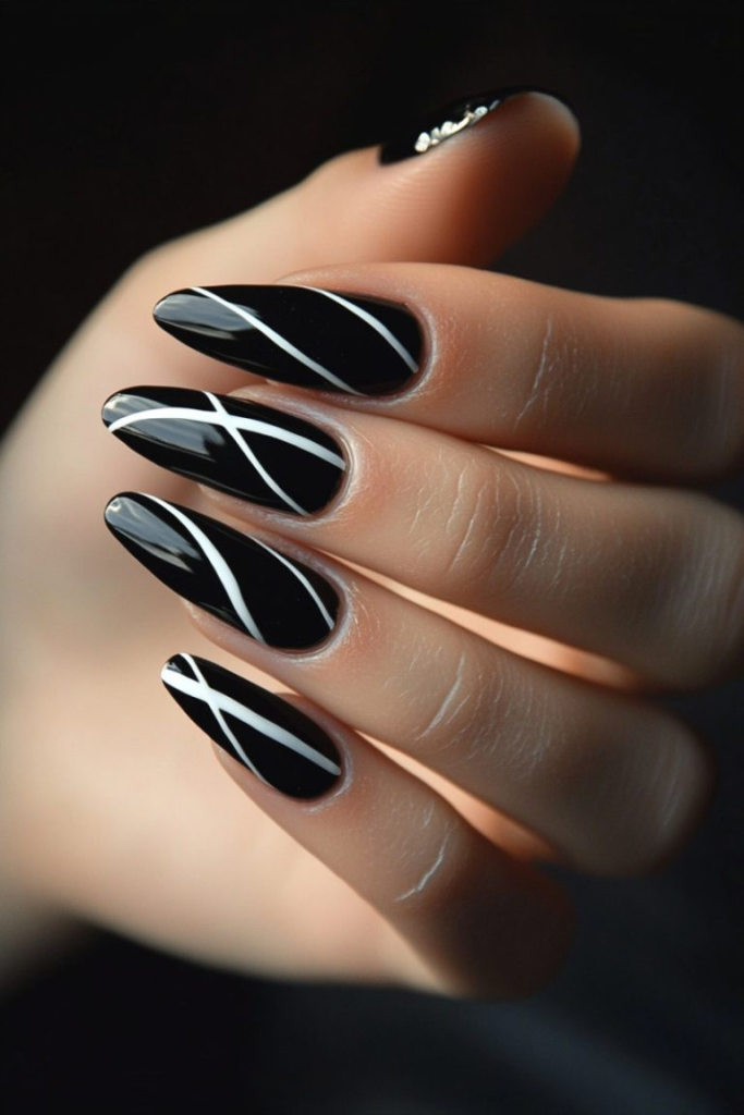 17 Bold Black Nail Ideas for Instant Glam 12 image 30