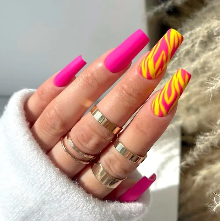 37 Neon Pink Nails Bold Manicure Ideas for Every Style 11 image 67