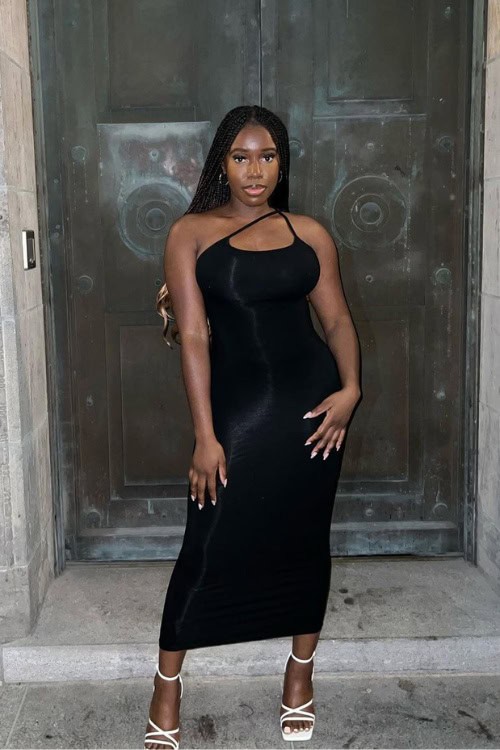 Going Out Outfits That Make You Look Stylish Instantly 16 Black Midi Dress