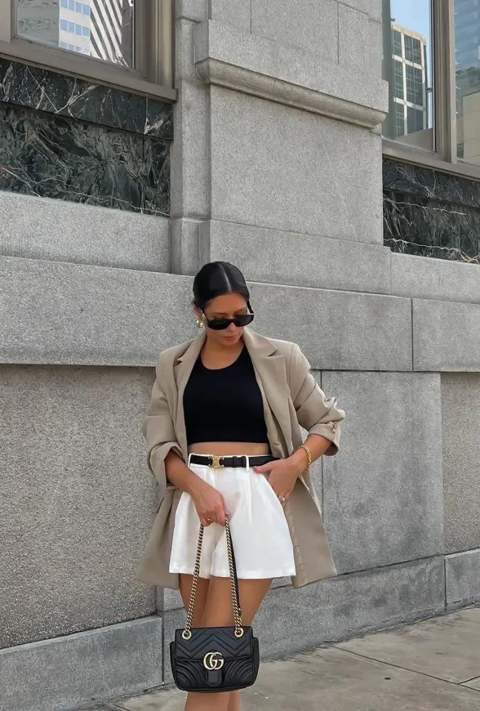 White Maxi Skirt Outfit Ideas for a Chic Look 1 Chic and Tailored Elegance