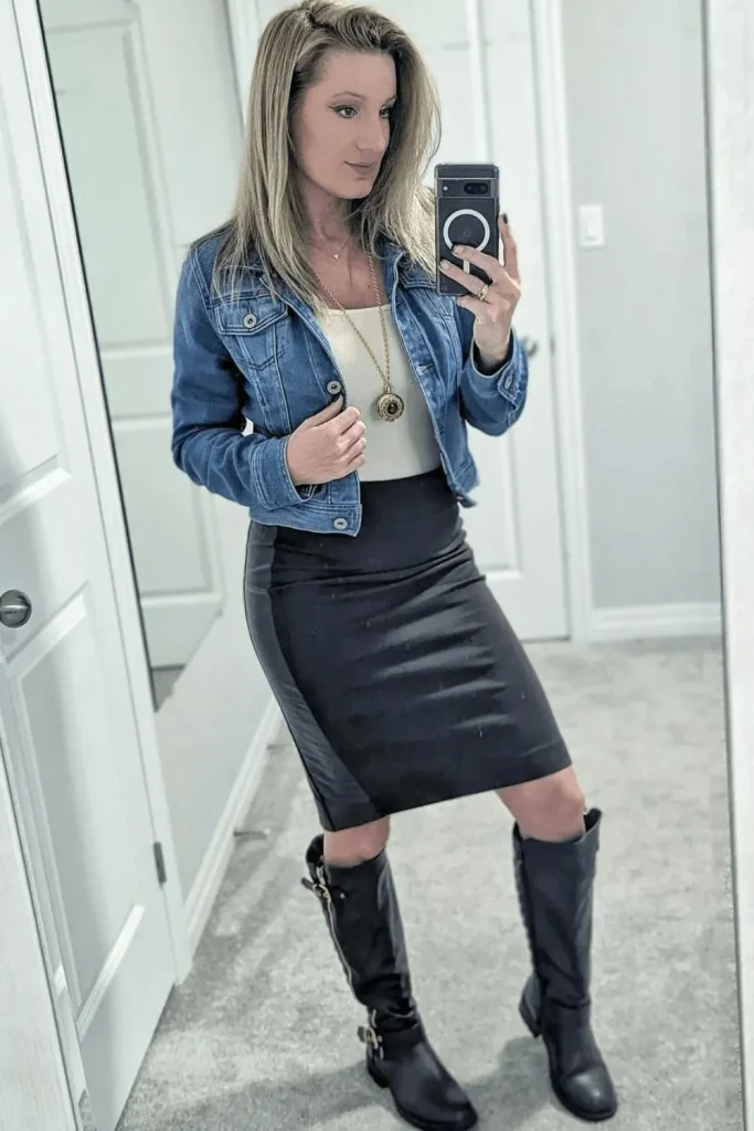 Chic Pencil Skirt Outfits for Every Occasion 6 Edgy and Effortless