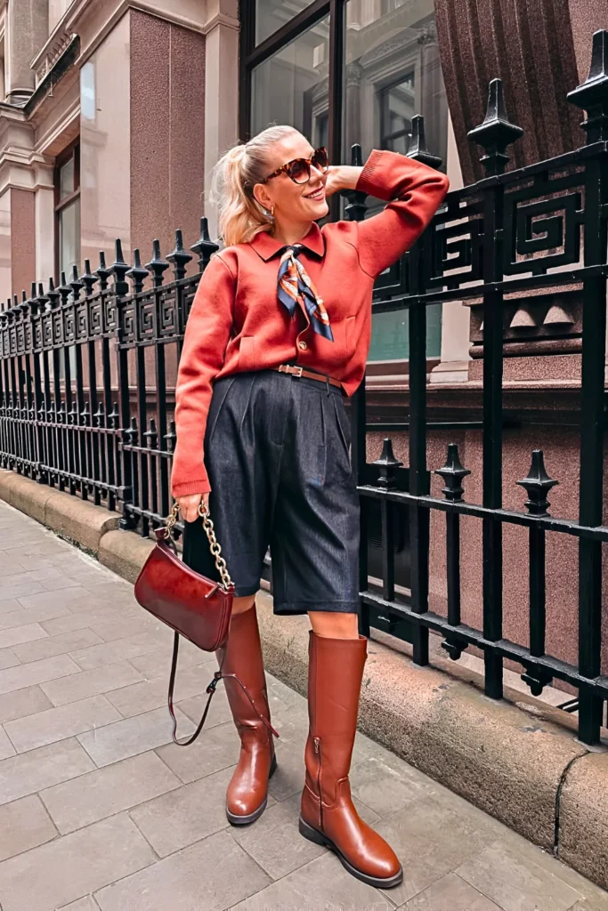London Outfit Ideas for Effortless Chic Style 11 Knit Culottes Spring Outfit