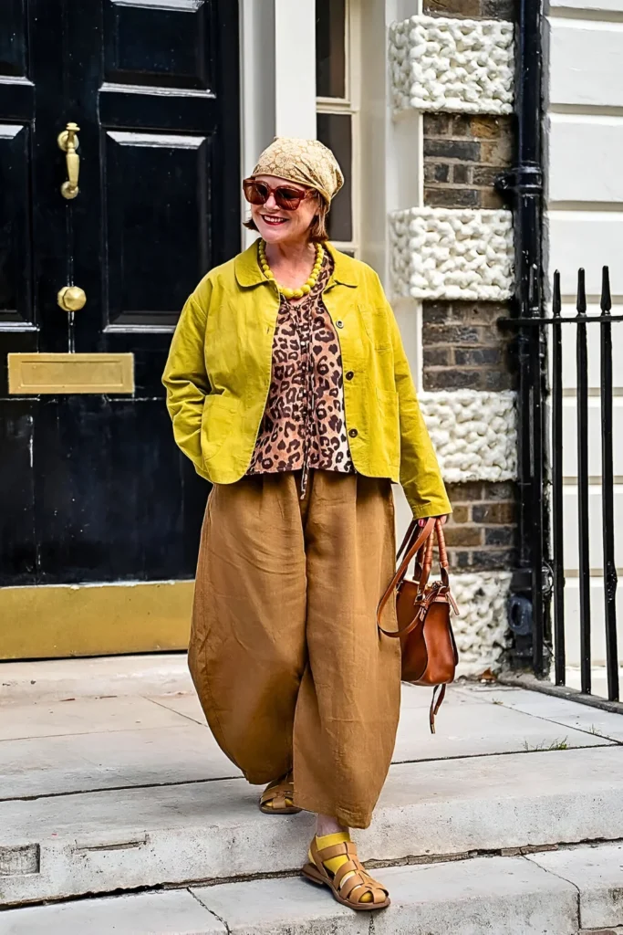 London Outfit Ideas for Effortless Chic Style 16 Linen Mix Match Spring Outfit