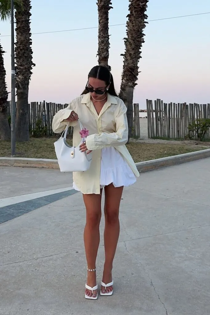 Chic White Skirt Outfit Ideas for Every Occasion 15 Oversized 1