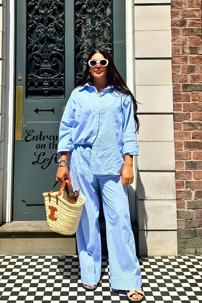 London Outfit Ideas for Effortless Chic Style 2 Striped Co ord Set Spring Outfit