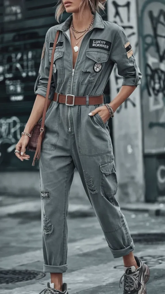 Grunge Outfit Ideas for a Bold and Edgy Look 13 Utility Jumpsuit