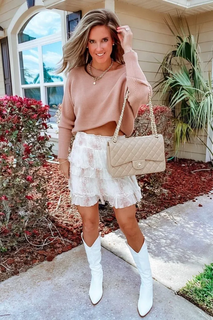 Chic White Skirt Outfit Ideas for Every Occasion 11 White 1