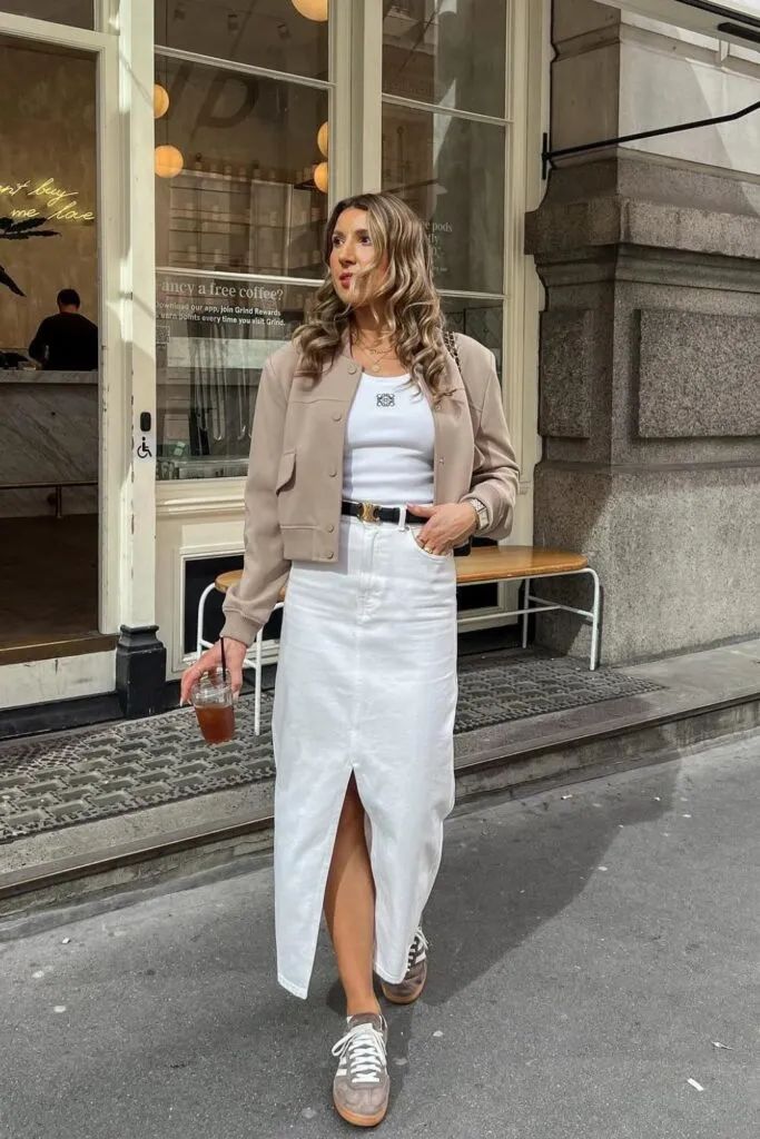 Chic White Skirt Outfit Ideas for Every Occasion 7 White
