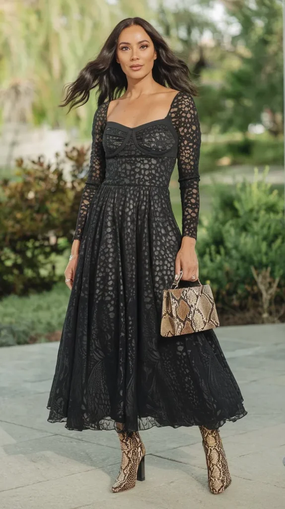 Stunning Black Dress Outfit Ideas You’ll Want to Try 10 a photo of a 35 year old woman with a cl XzXW0Y8bRk2 p5B2IoSF5Q s H38QhvRAiXXd3TiRKRPA