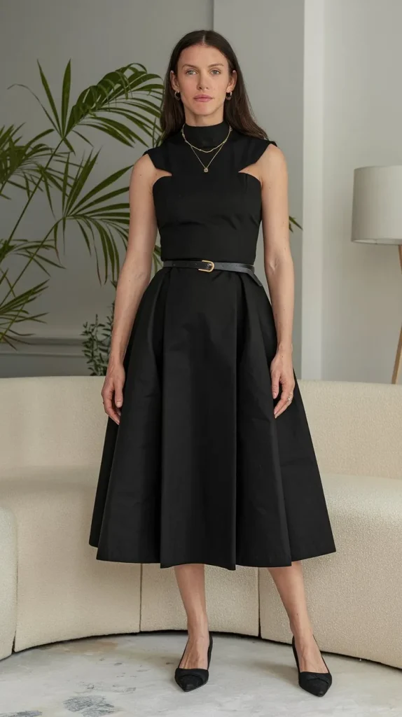 Stunning Black Dress Outfit Ideas You’ll Want to Try 4 a photo of a 35 year old woman with natu whLjfeaLTim2bTDUMoewPA zvRc8Pp8TwSjDf3eGR 1RA
