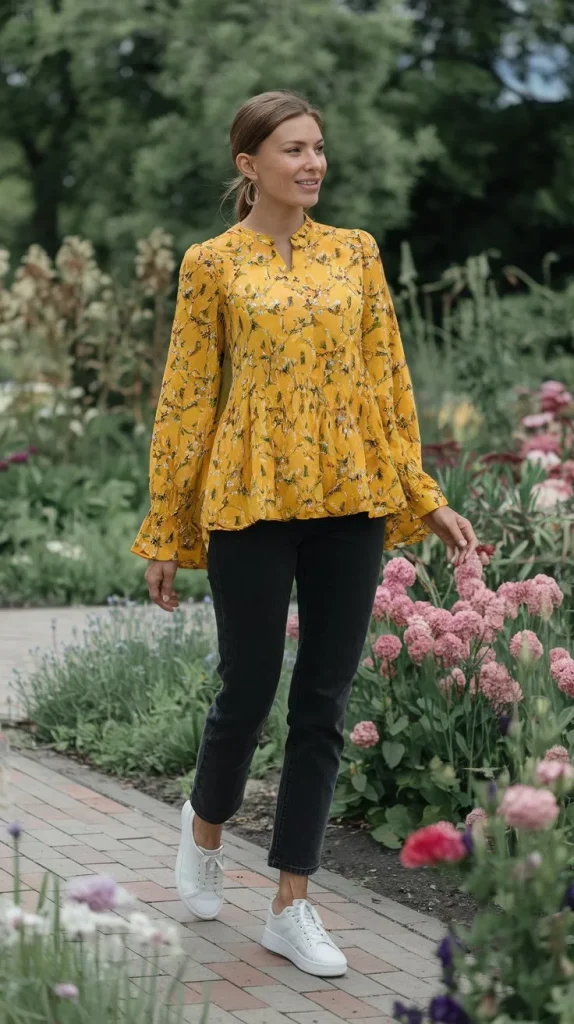 Black Jeans Outfit Summer Looks You’ll Want to Wear Every Day 3 a photo of a woman wearing a bright yell skki6fq3Qty ZqRc8zIAng O4LFC5CAQzqtdpLcHap1fg