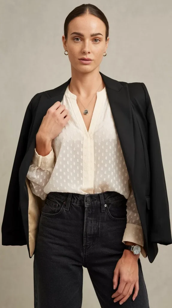 Black Jeans Outfit Summer Looks You’ll Want to Wear Every Day 6 a photo of a woman with a clear face wea 3 4FIQviTViT9FBhGnURhQ DgLOrReeTNyR6uUryaEGgg