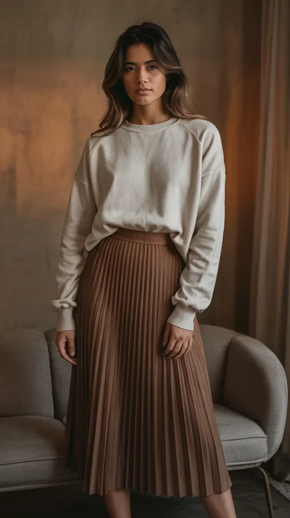 Stylish Brown Skirt Outfit Ideas to Elevate Your Wardrobe 6 6mC9AJBoS0KLOQwcH0DvsA