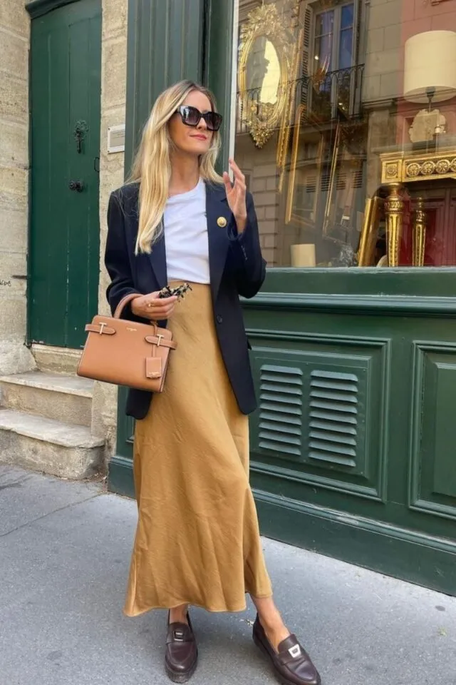 Satin Skirt Outfit Ideas for Every Style and Season 8 Satin Skirts Outfits 13 640x960 1