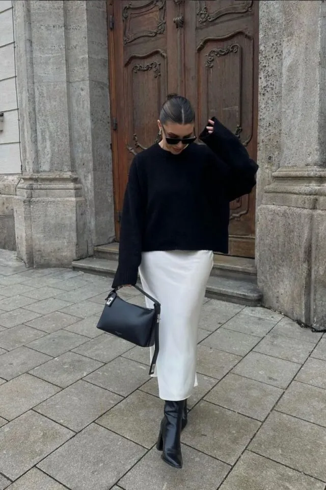 Satin Skirt Outfit Ideas for Every Style and Season 4 Satin Skirts Outfits 7 640x960 1